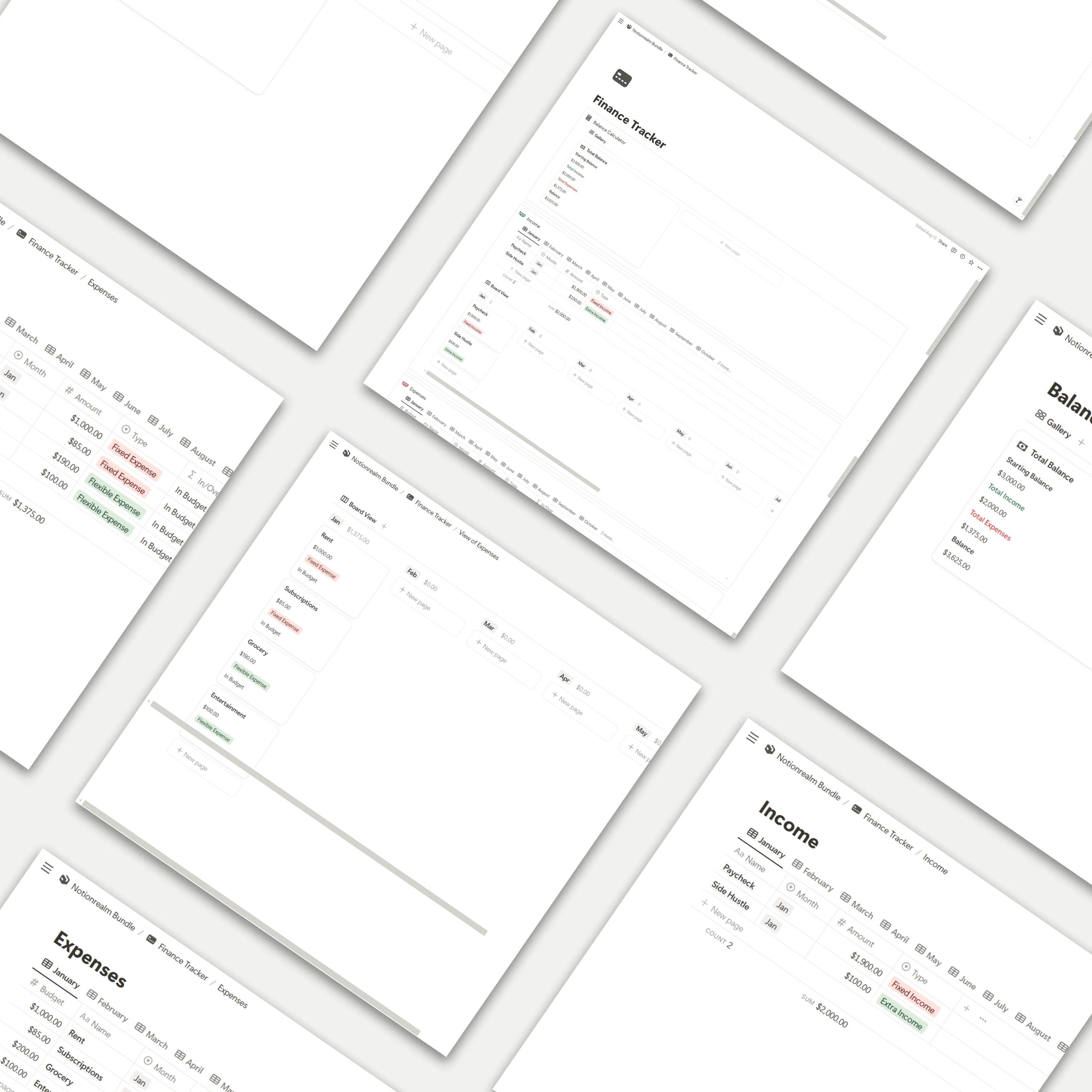 Finance Tracker Template